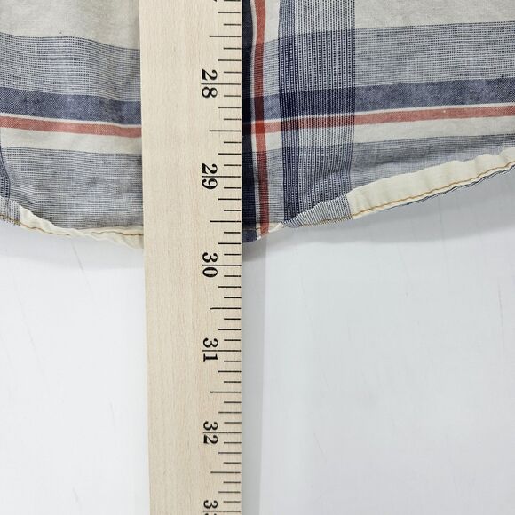 Third Army Shirt Mens Large Western Pearl Snap Denim Cowboy Rancher Plaid - Picture 6 of 10